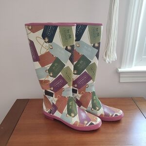 Coach Multicolor Rain Boots